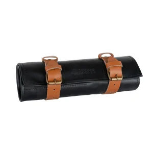 Chef Knife Roll, Knife Case, Full Grain Leather Knife Roll, Knife Holder, Black