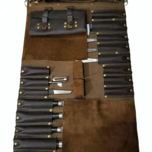 Genuine Leather Knife Roll, Chef Knife Roll, Knife Case,Knives Roll Holder